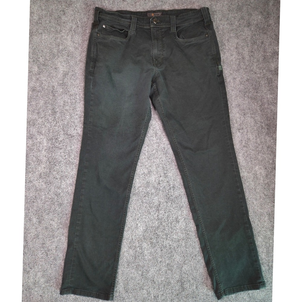 5.11 Tactical Defender-Flex Slim Pants Mens 36x34 Black Stretch